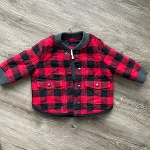 Buffalo Plaid Quilted Bomber Jacket